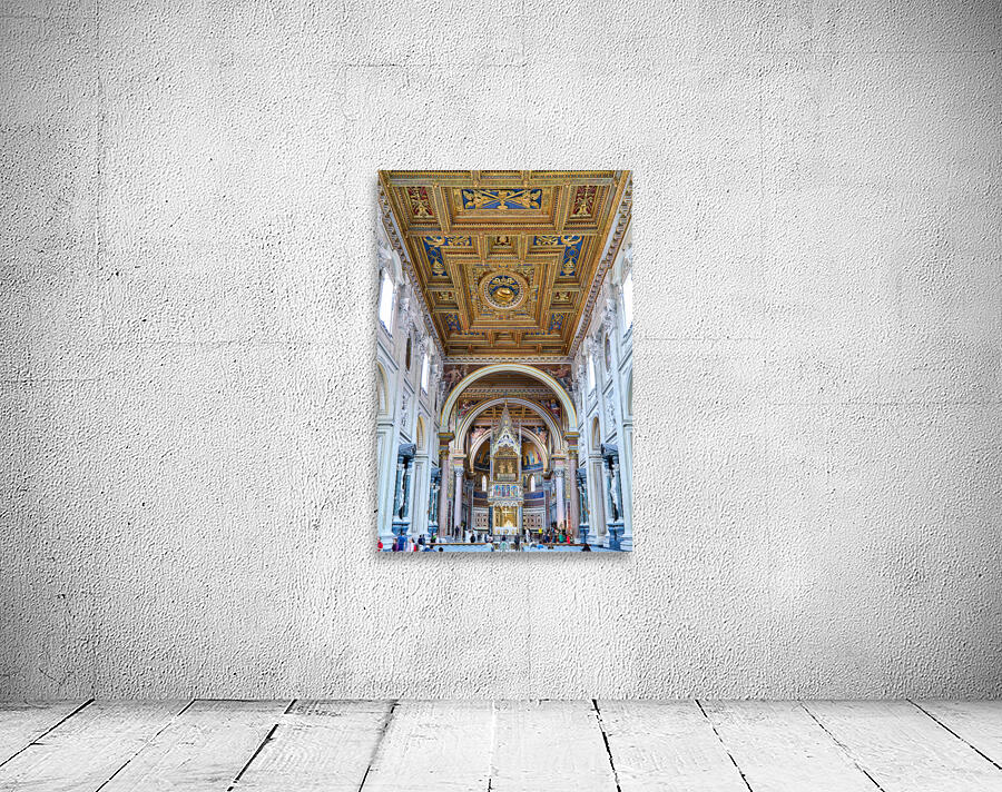 Rome Lazio Italy. The Archbasilica Cathedral of the Most Holy Savior and of Saints John the Baptist and John the Evangelist in the Lateran is a Catholic cathedral church and serves as the seat of the bishop of Rome the pope Wall Preview