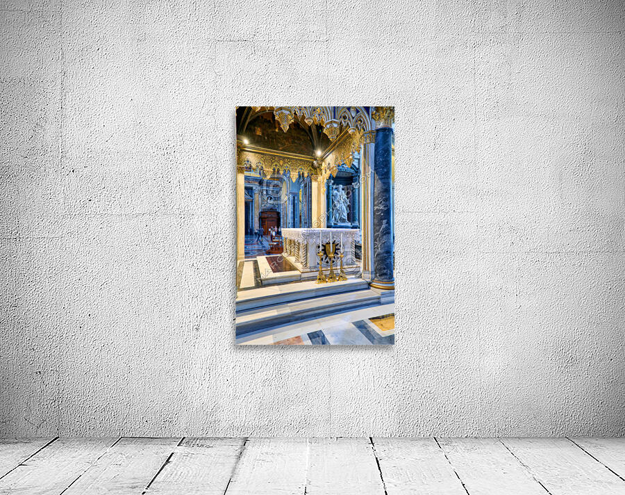 Rome Lazio Italy. The Archbasilica Cathedral of the Most Holy Savior and of Saints John the Baptist and John the Evangelist in the Lateran is a Catholic cathedral church and serves as the seat of the bishop of Rome the pope Wall Preview