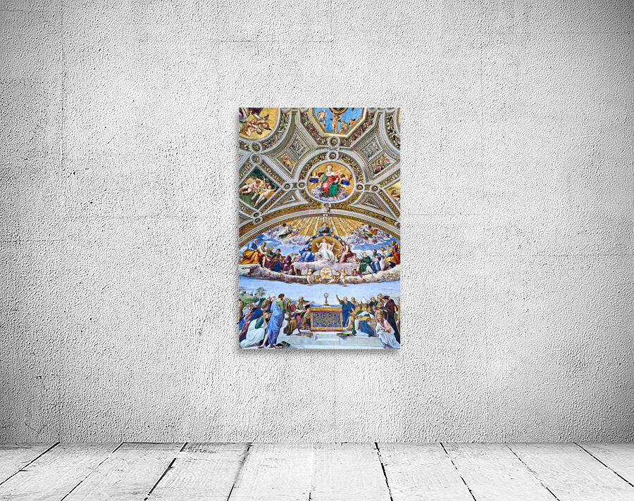 Rome Lazio Italy. The Vatican Museums in Vatican City. Raphael rooms frescoes Wall Preview