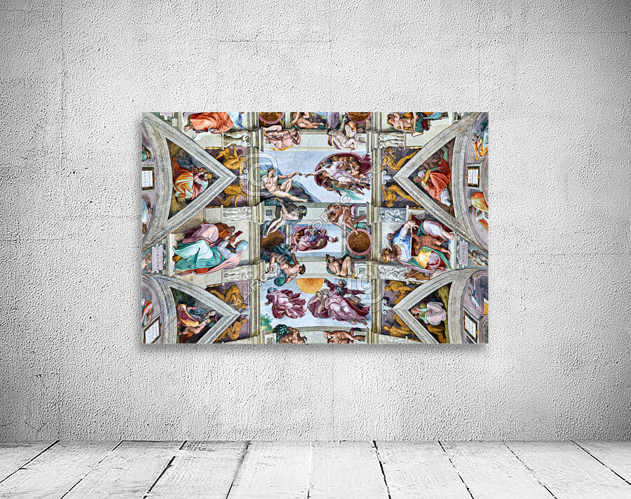 Rome Lazio Italy. The Vatican Museums in Vatican City. Sistine Chapel by Michelangelo. The ceiling Wall Preview
