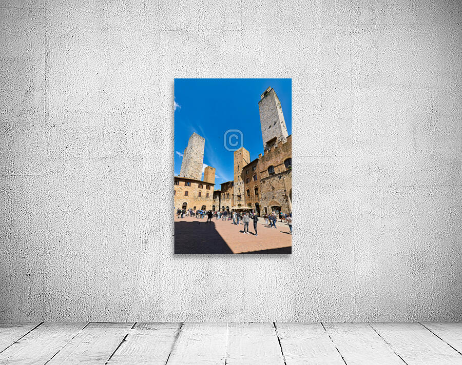 San Gimignano. Tuscany. Italy. Piazza del Duomo Wall Preview