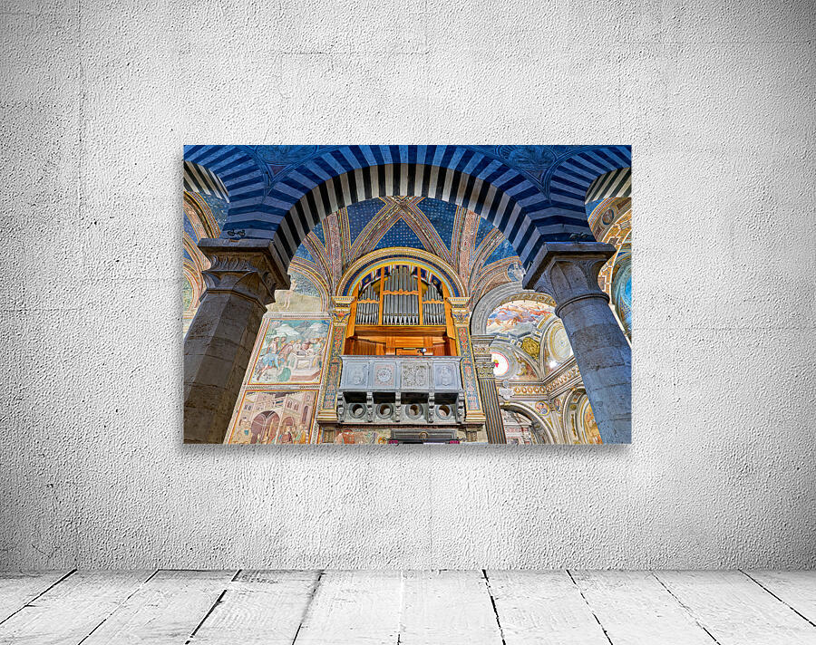 San Gimignano. Tuscany. Italy. The interior of the Collegiata di Santa Maria Assunta. Duomo Cathedral Wall Preview