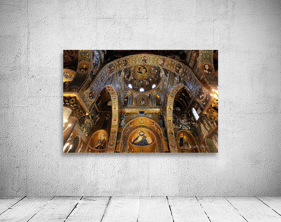 Palermo Sicily Italy. Cappella Palatina inside Palazzo dei Normanni Wall Preview