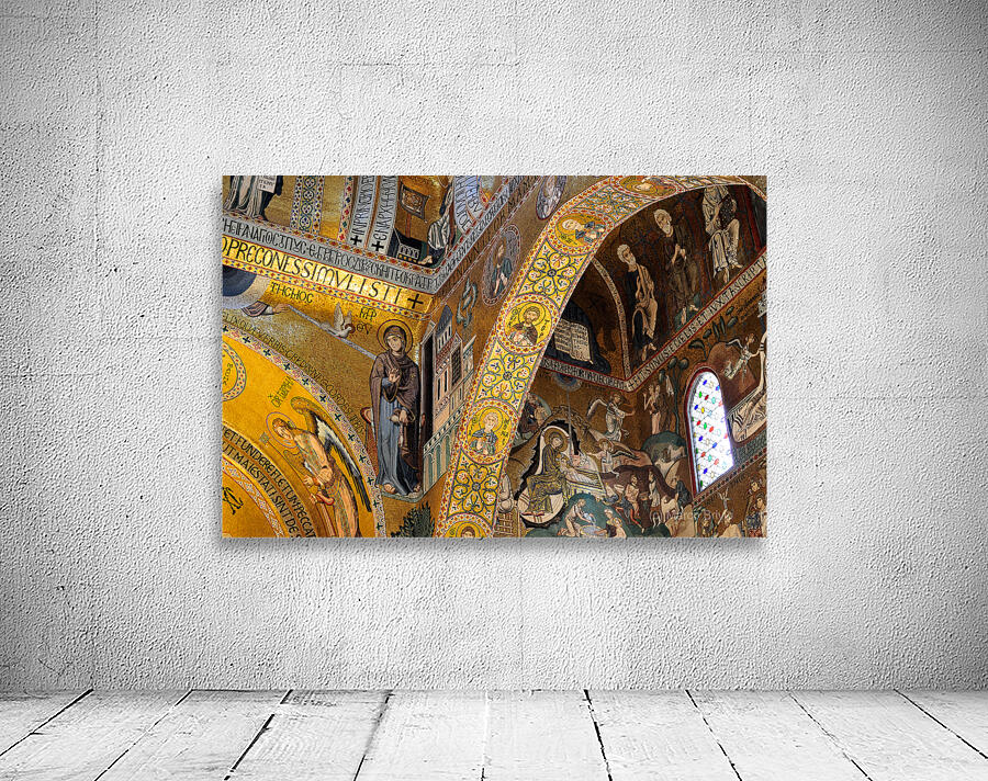 Palermo Sicily Italy. Cappella Palatina inside Palazzo dei Normanni Wall Preview