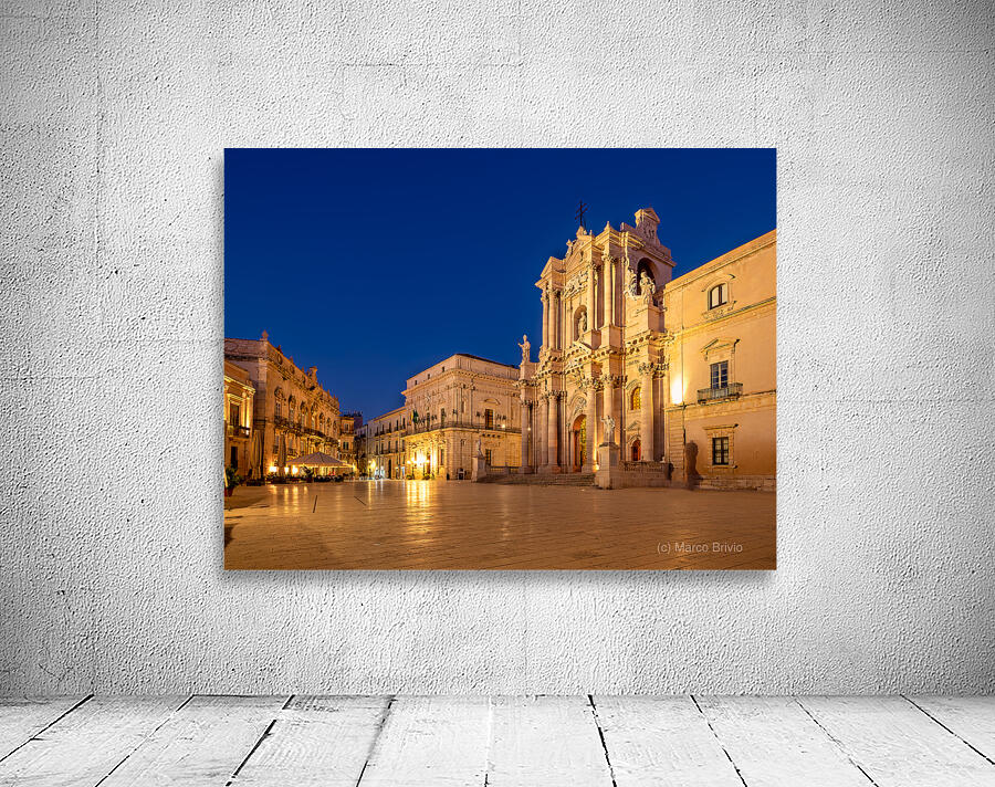 Syracuse Sicily Italy. The Cathedral of Syracuse in Ortygia Island Wall Preview