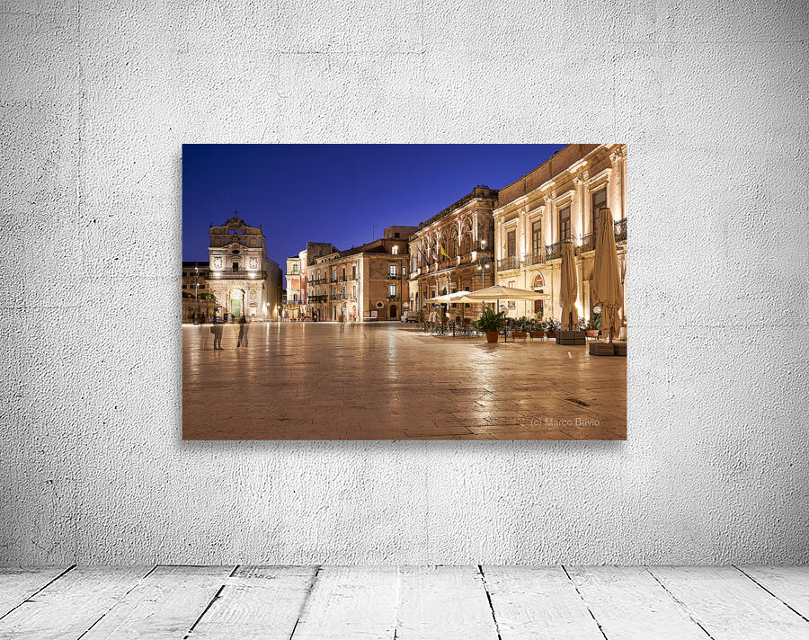 Santa Lucia Alla Badia church in the Piazza Duomo of Syracuse Ortygia Sicily Italy Wall Preview