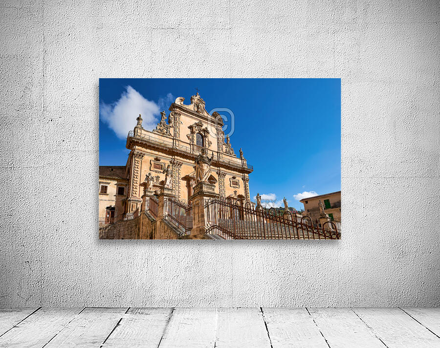 Chiesa di San Pietro Church. Modica Sicily Italy Wall Preview