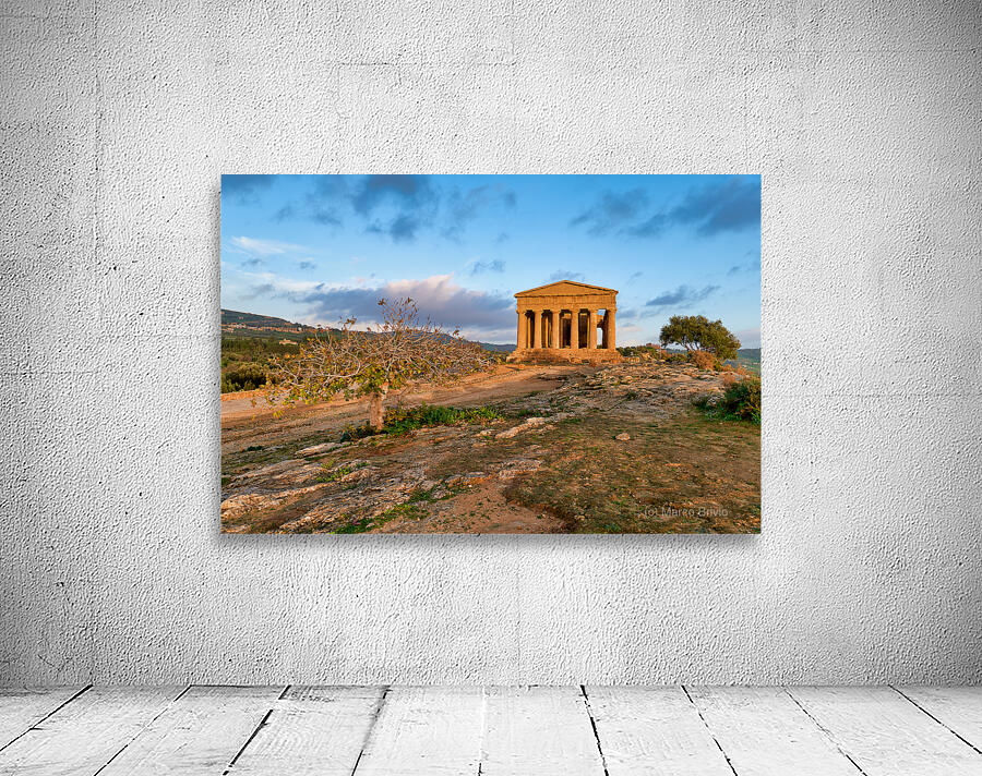 Temple of Concordia Tempio della Concordia. Valle dei Templi Valley of the Temples. Agrigento Sicily Italy Wall Preview