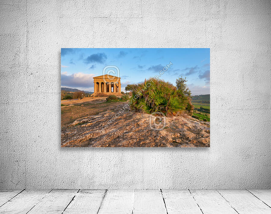 Temple of Concordia Tempio della Concordia. Valle dei Templi Valley of the Temples. Agrigento Sicily Italy Wall Preview