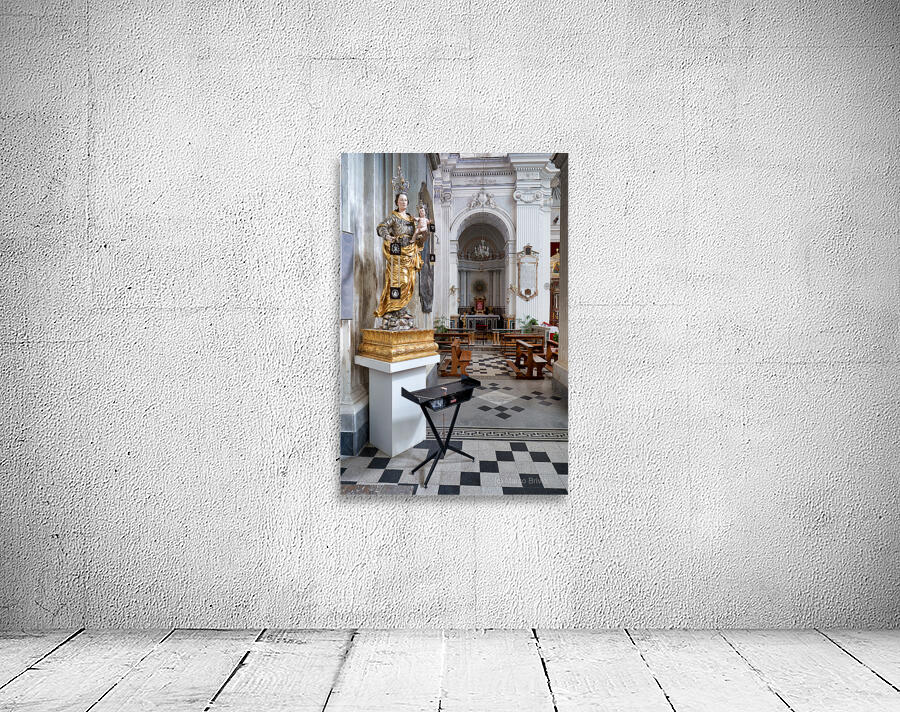 the interior of Santa Maria del Monte Church. Caltagirone Sicily Italy Wall Preview