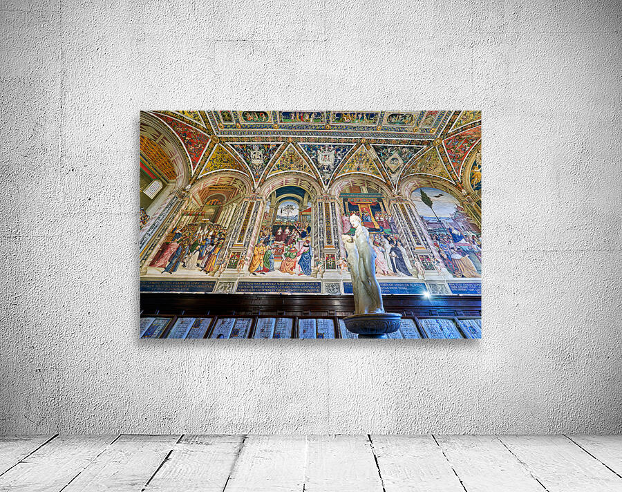 Siena Tuscany Italy. The Cathedral. Piccolomini Library with frescoes by Pinturicchio Wall Preview