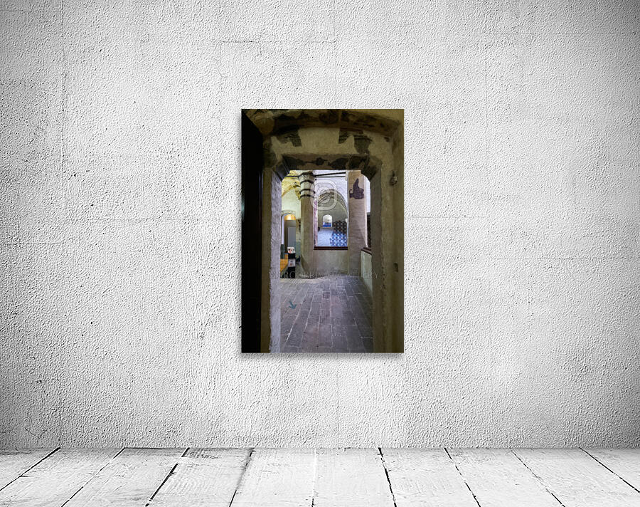 Foligno Umbria Italy. Frescoes at Trinci Palace Palazzo Trinci a patrician residence and museum. Wall Preview