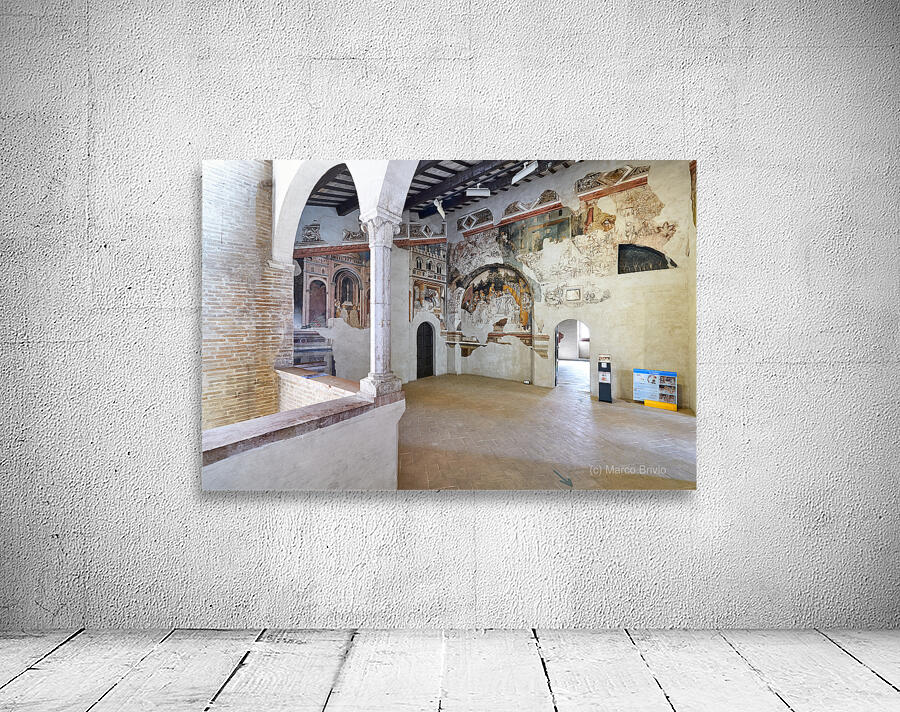 Foligno Umbria Italy. Frescoes at Trinci Palace Palazzo Trinci a patrician residence and museum. Wall Preview