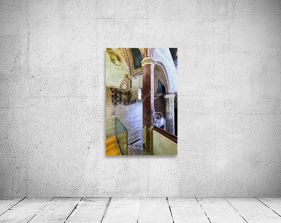 Foligno Umbria Italy. Frescoes at Trinci Palace Palazzo Trinci a patrician residence and museum. Wall Preview