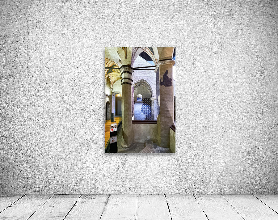 Foligno Umbria Italy. Frescoes at Trinci Palace Palazzo Trinci a patrician residence and museum. Wall Preview