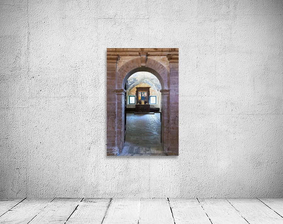 Montefalco Umbria Italy. San Francesco Church frescoed by Benozzo Gozzoli Wall Preview