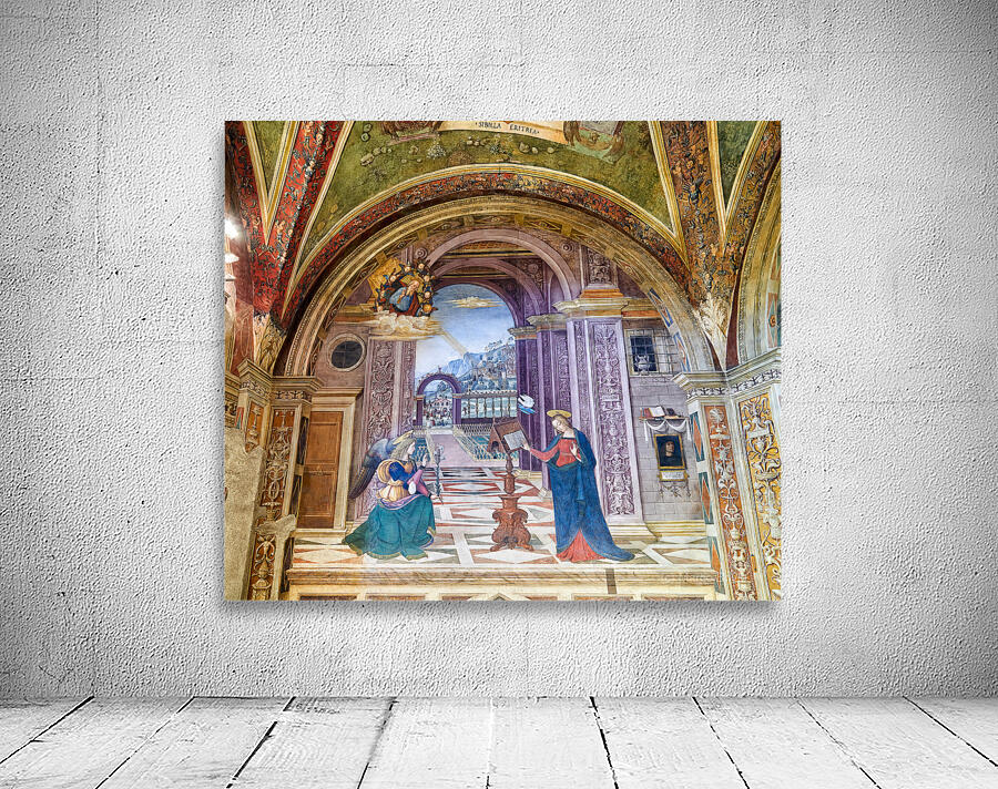 Spello Umbria Italy. Baglioni Chapel frescoed by Pinturicchio in Santa Maria Maggiore Church Wall Preview