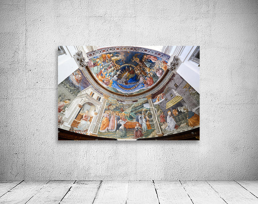 Spoleto Umbria Italy. The interior of the Cathedral. The frescoed apse by Filippo Lippi Wall Preview