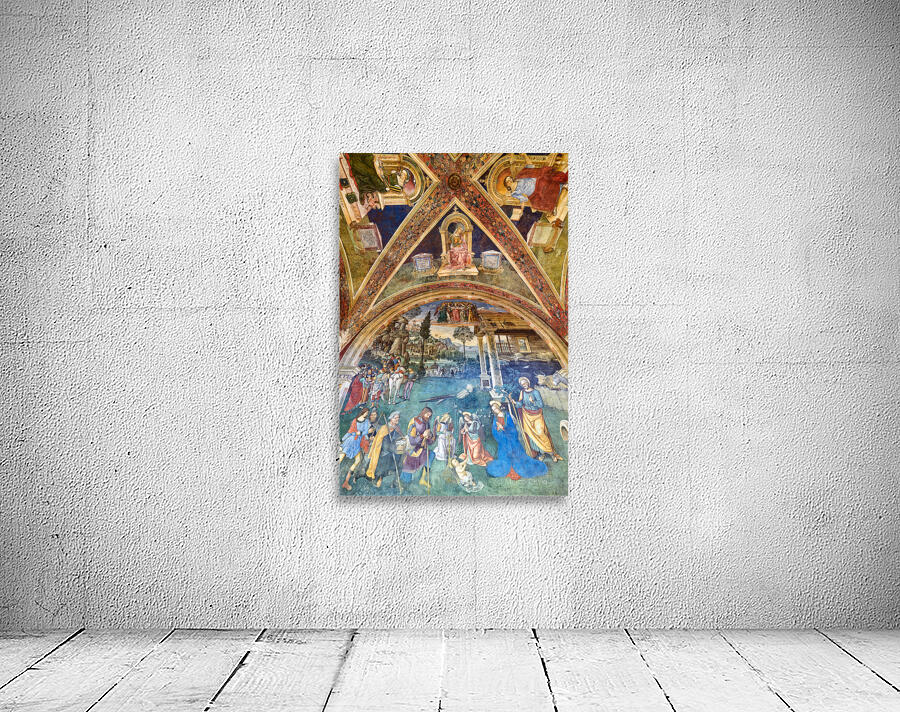 Spello Umbria Italy. Baglioni Chapel frescoed by Pinturicchio in Santa Maria Maggiore Church Wall Preview