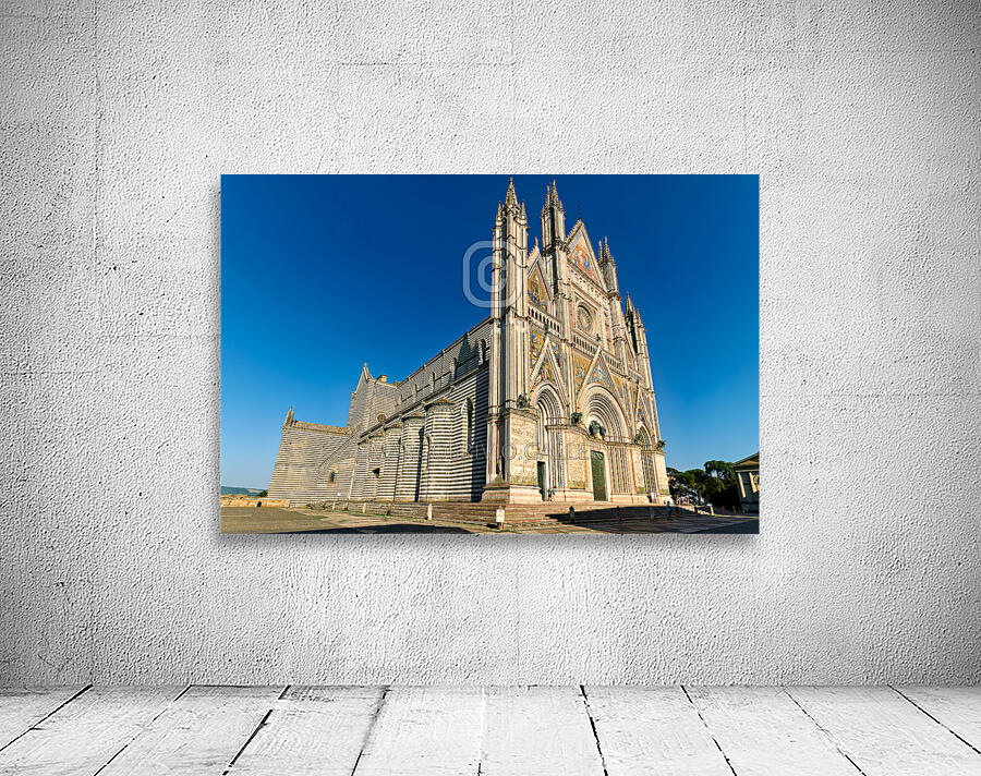 Orvieto Umbria Italy. The facade of the Cathedral Wall Preview