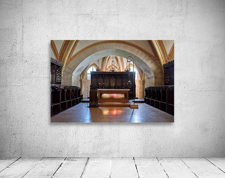 Verona Veneto Italy. The Basilica of San Zeno. The corpse of the saint in the crypt Wall Preview