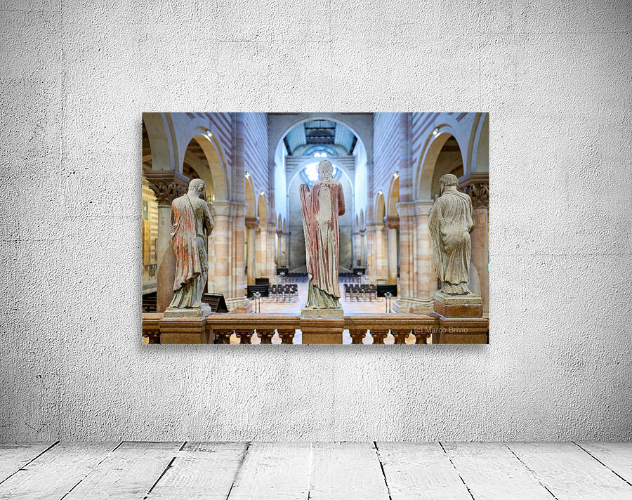 Verona Veneto Italy. The Basilica of San Zeno Wall Preview
