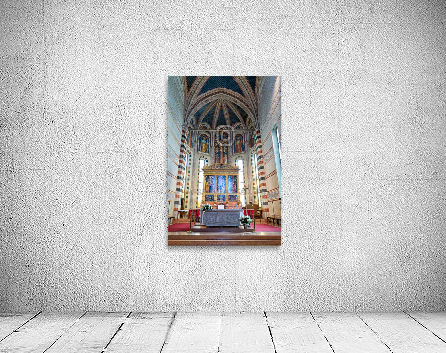 Verona Veneto Italy. The Basilica of San Zeno. Painting of Andrea Mantegna Wall Preview