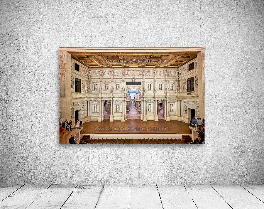 Vicenza Veneto Italy. The interiors of the Teatro Olimpico Olympic Theatre Wall Preview