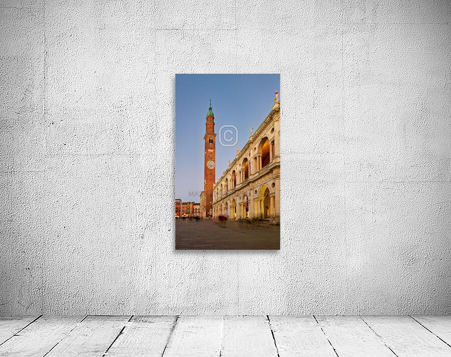 Vicenza Veneto Italy. The Basilica Palladiana is a Renaissance building in the central Piazza dei Signori in Vicenza Wall Preview