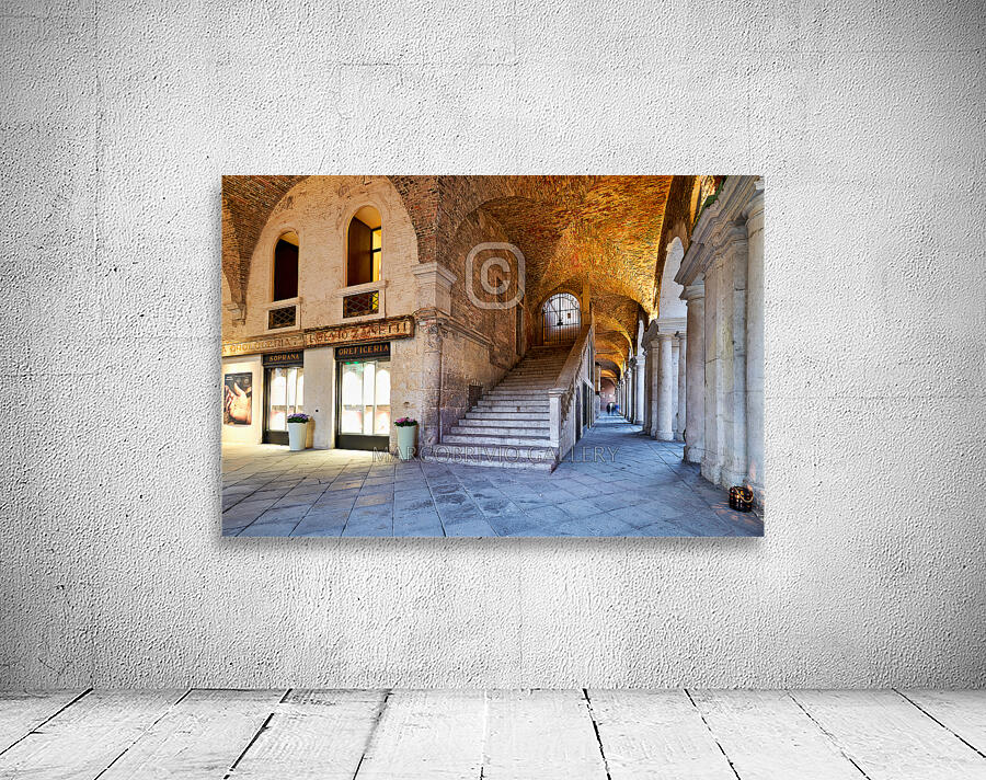 Medieval arcade in Piazza dei Signori. Vicenza Veneto Italy Wall Preview