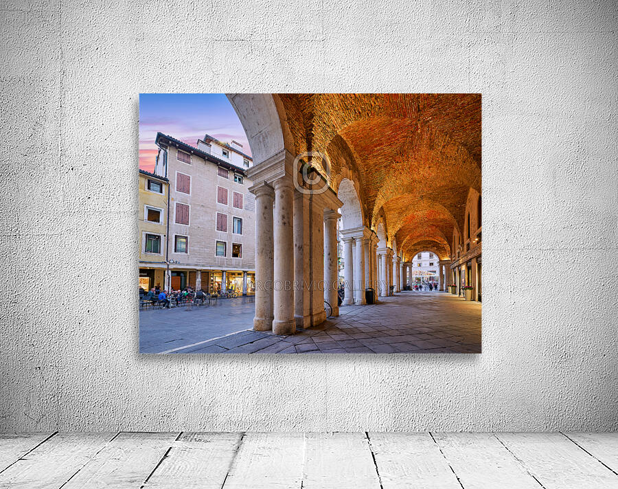 Medieval arcade in Piazza dei Signori. Vicenza Veneto Italy Wall Preview
