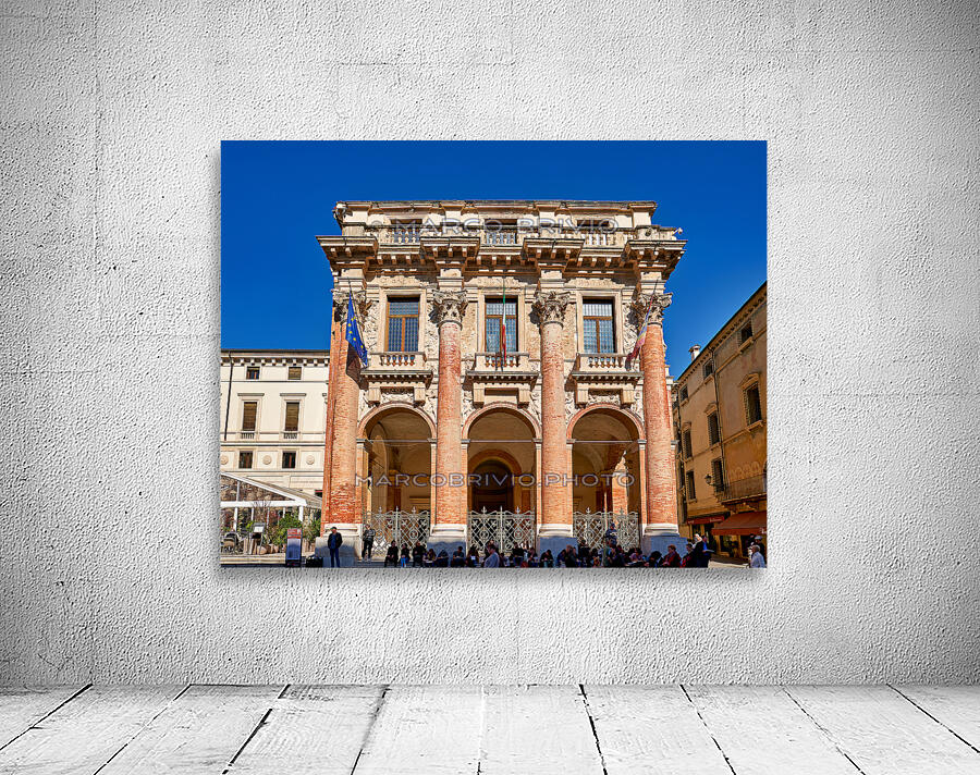 Vicenza Veneto Italy. The palazzo del Capitaniato also known as loggia del Capitanio or loggia Bernarda Wall Preview