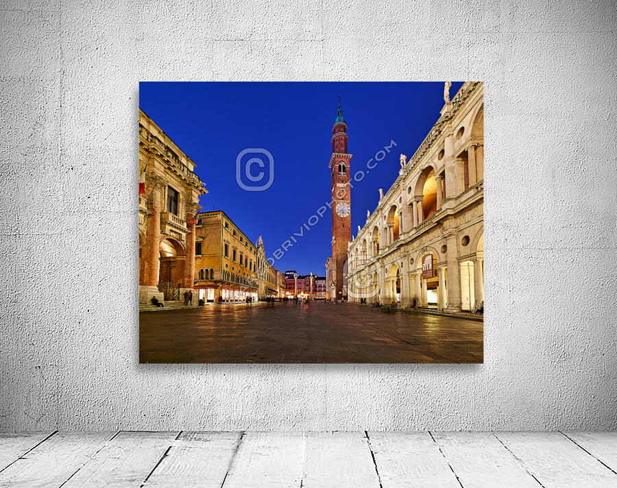 Vicenza Veneto Italy. The Basilica Palladiana is a Renaissance building in the central Piazza dei Signori in Vicenza Wall Preview