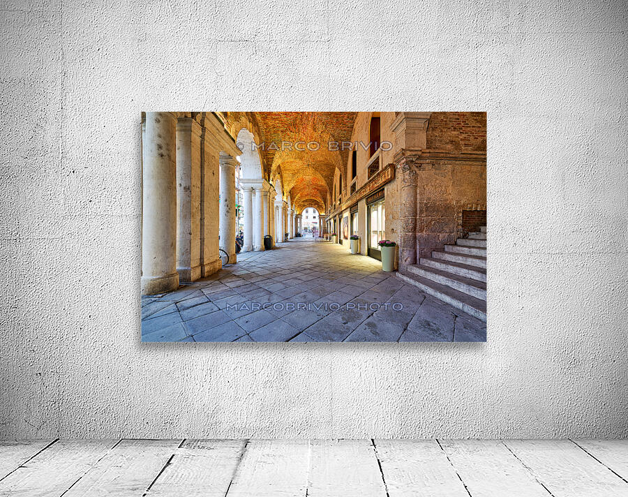 Medieval arcade in Piazza dei Signori. Vicenza Veneto Italy Wall Preview