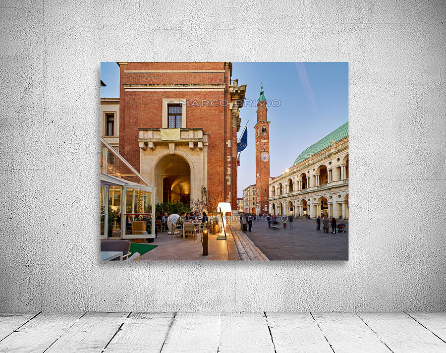 Vicenza Veneto Italy. The Basilica Palladiana is a Renaissance building in the central Piazza dei Signori in Vicenza Wall Preview