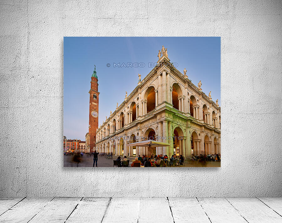 Vicenza Veneto Italy. The Basilica Palladiana is a Renaissance building in the central Piazza dei Signori in Vicenza Wall Preview
