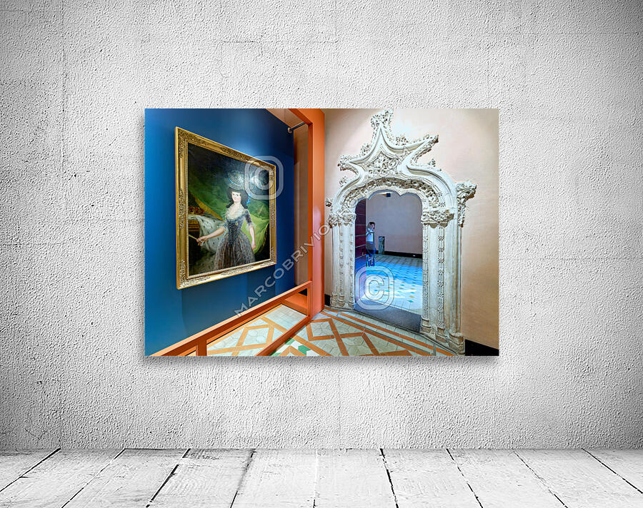 Zaragoza. Saragossa. Aragon. Spain. Aljafería Palace. Portrait of Queen Maria Luisa. 1790. Francisco de Goya Wall Preview