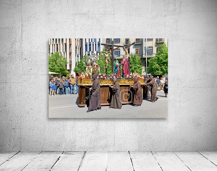 Zaragoza. Saragossa. Aragon. Spain.  Processions of the Easter Holy Week Wall Preview