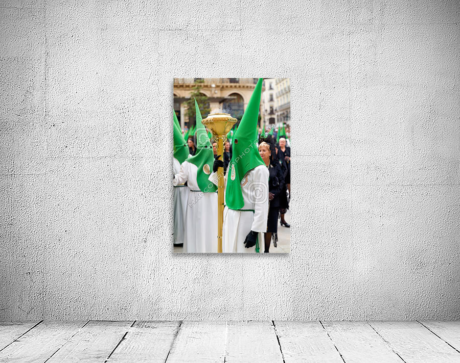 Zaragoza. Saragossa. Aragon. Spain.  Processions of the Easter Holy Week Wall Preview