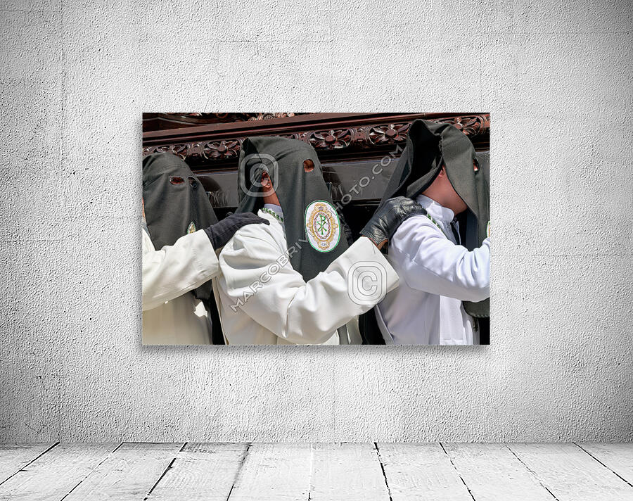 Zaragoza. Saragossa. Aragon. Spain.  Processions of the Easter Holy Week Wall Preview