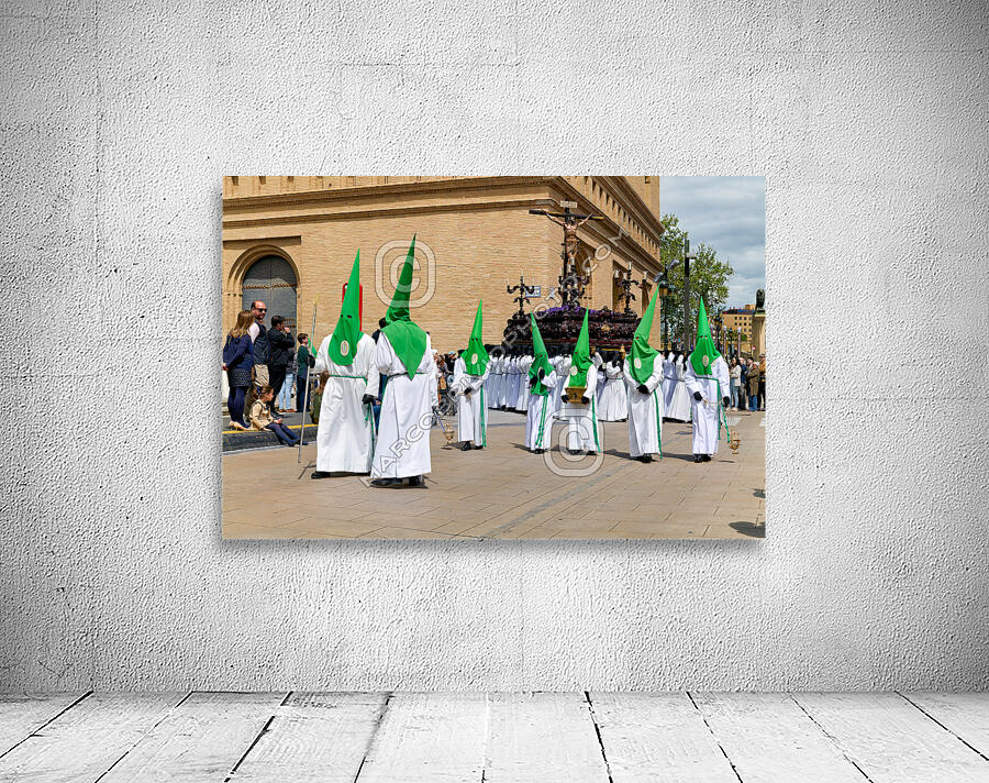 Zaragoza. Saragossa. Aragon. Spain.  Processions of the Easter Holy Week Wall Preview