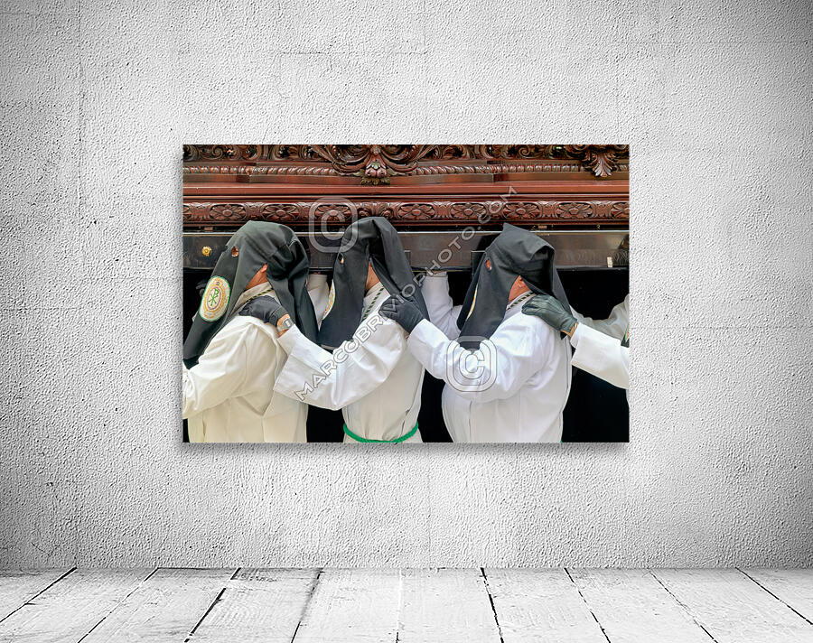 Zaragoza. Saragossa. Aragon. Spain.  Processions of the Easter Holy Week Wall Preview