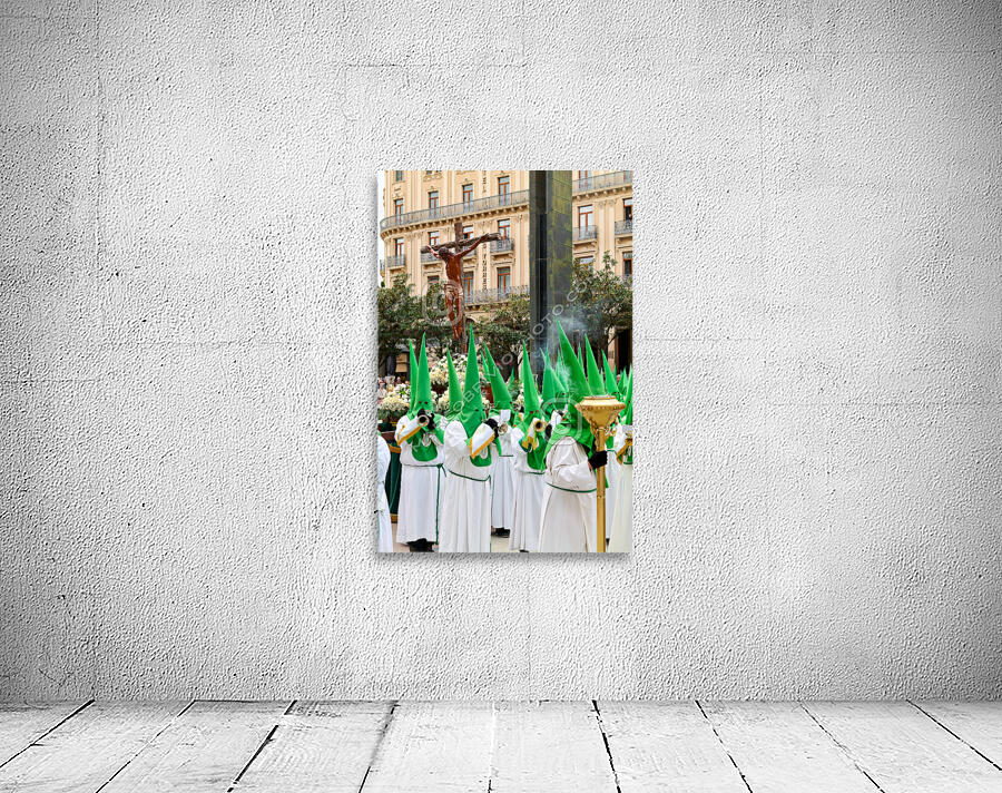 Zaragoza. Saragossa. Aragon. Spain.  Processions of the Easter Holy Week Wall Preview