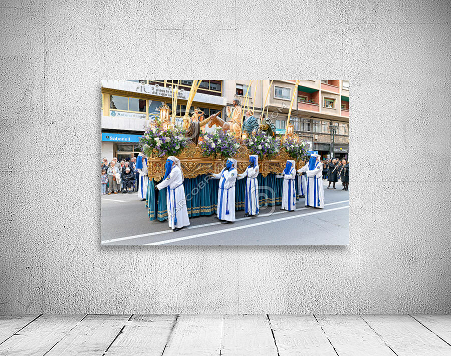 Zaragoza. Saragossa. Aragon. Spain.  Processions of the Easter Holy Week Wall Preview