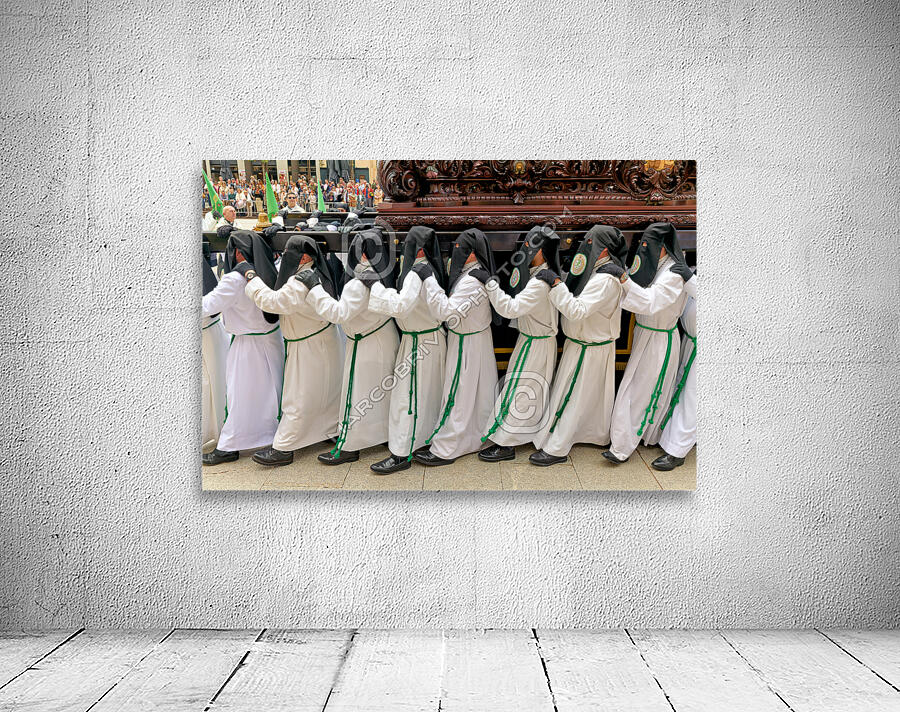 Zaragoza. Saragossa. Aragon. Spain.  Processions of the Easter Holy Week Wall Preview