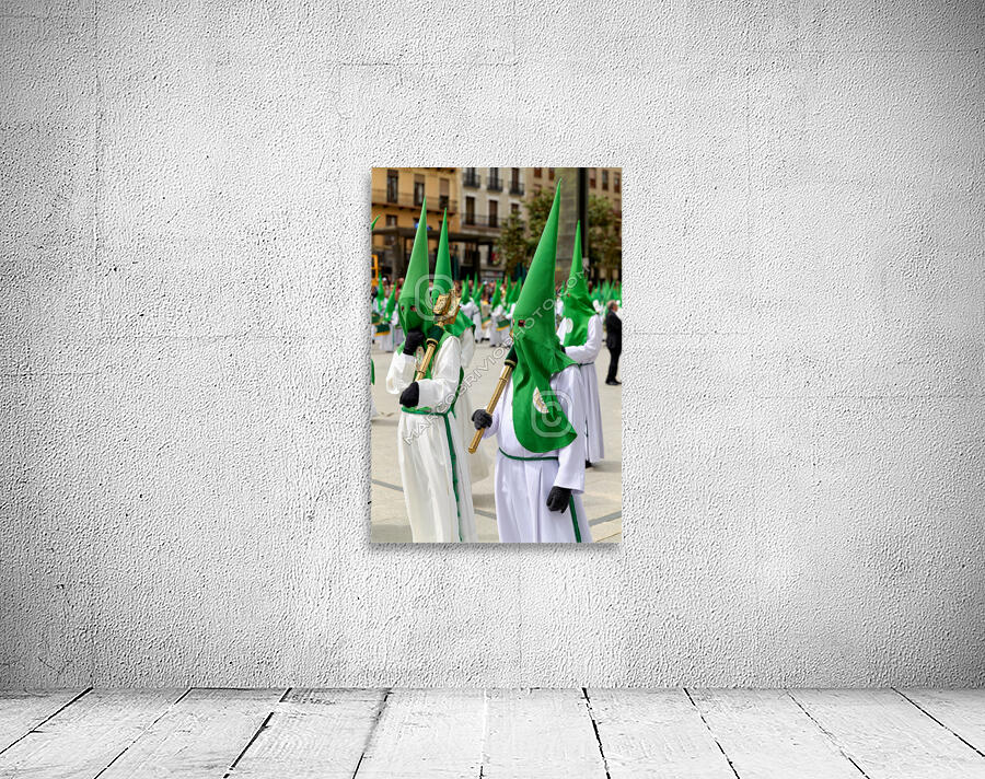 Zaragoza. Saragossa. Aragon. Spain.  Processions of the Easter Holy Week Wall Preview