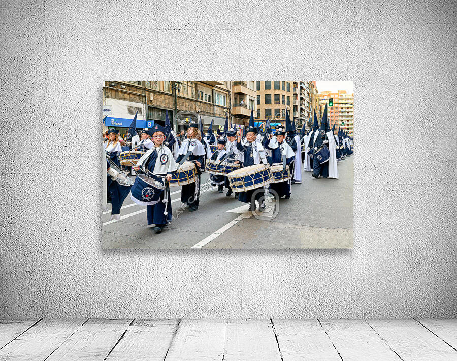 Zaragoza. Saragossa. Aragon. Spain.  Processions of the Easter Holy Week Wall Preview