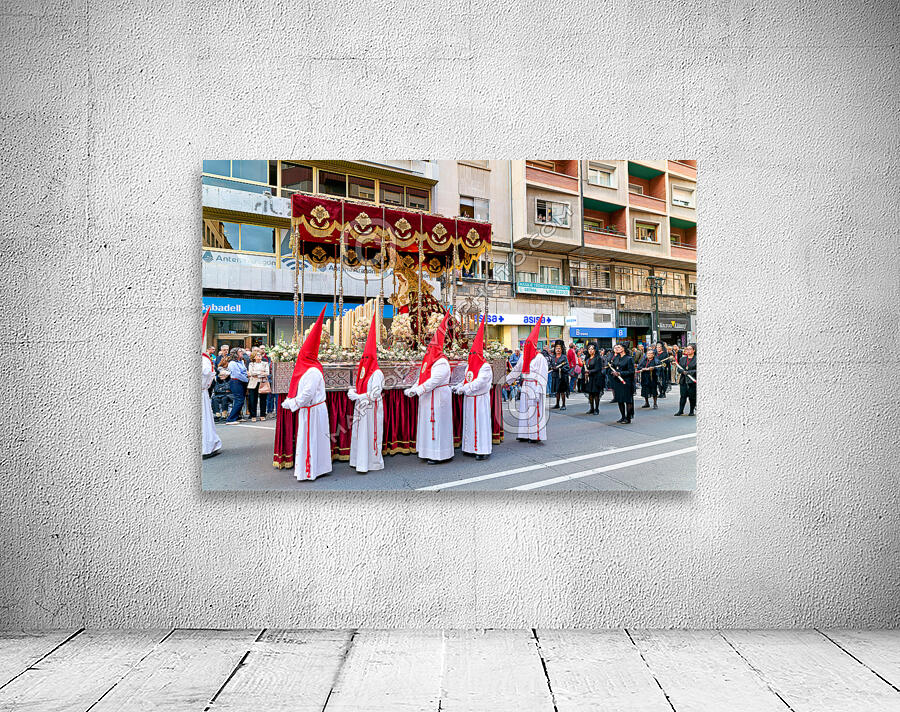 Zaragoza. Saragossa. Aragon. Spain.  Processions of the Easter Holy Week Wall Preview