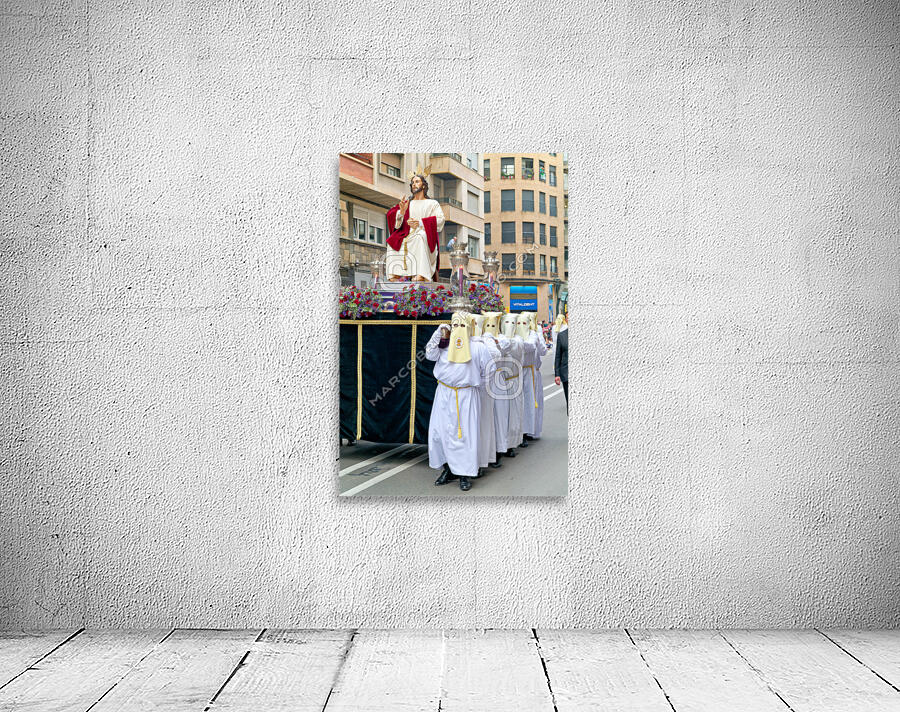 Zaragoza. Saragossa. Aragon. Spain.  Processions of the Easter Holy Week Wall Preview
