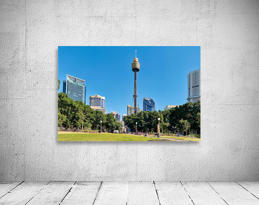 Sydney Tower Eye and surrounding buildings on a clear day. Wall Preview
